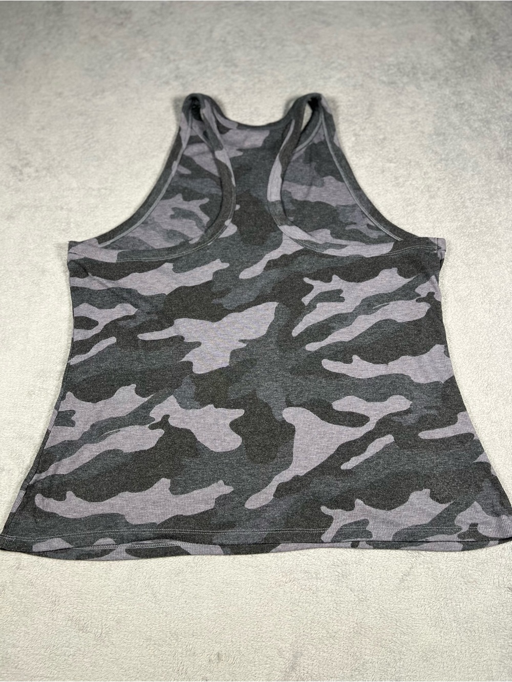 Old Navy Gray Ribbed Racerback Tank - Picture 2 of 6